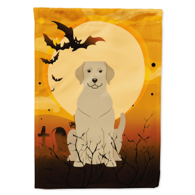 Labrador Retriever - Yellow - Halloween Themed House Flag