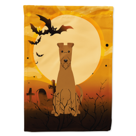 Irish Terrier Halloween Themed House Flag