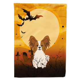 Papillon - Red and White - Halloween Themed House Flag