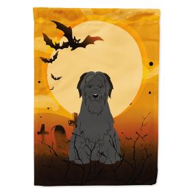 Briard - Black - Halloween Themed House Flag