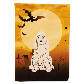 Cocker Spaniel - Buff - Halloween Themed House Flag