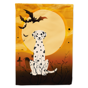 Dalmatian Halloween Themed House Flag