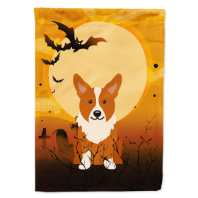 Corgi Halloween Themed House Flag