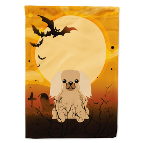 Pekingese - Sable and White - Halloween Themed House Flag