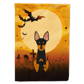 English Toy Terrier Halloween Themed House Flag