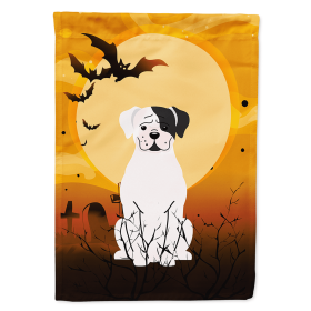 Boxer - White - Halloween Themed House Flag