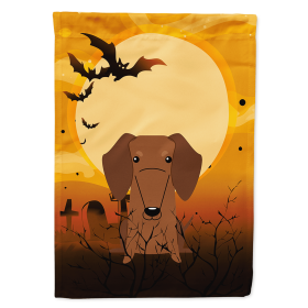 Dachshund - Red - Halloween Themed House Flag