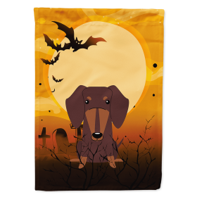 Dachshund - Chocolate - Halloween Themed House Flag