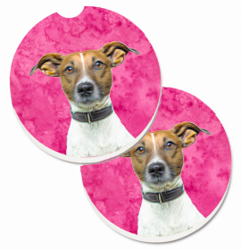 Jack Russell Terrier #1 Car Cup Holder Coasters (Set of 2)