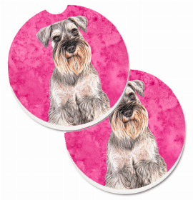 Schnauzer #2 Car Cup Holder Coasters (Set of 2)