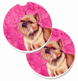 Brussels Griffon #1 Car Cup Holder Coasters (Set of 2)