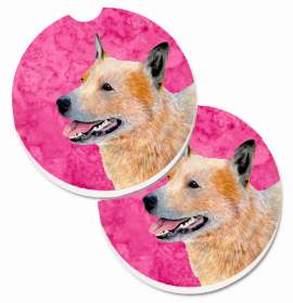 Australian Cattle Dog #1 Car Cup Holder Coasters (Set of 2)