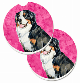 Bernese Mountain Dog Car Cup Holder Coasters (Set of 2)