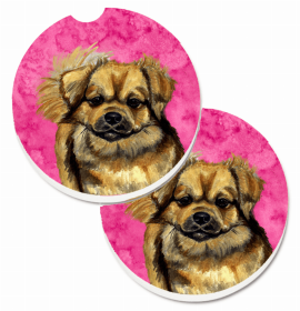 Tibetan Spaniel Car Cup Holder Coasters (Set of 2)