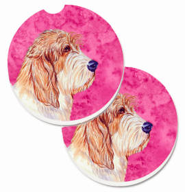 Petit Basset Griffon Vendeen #2 Car Cup Holder Coasters (Set of 2)