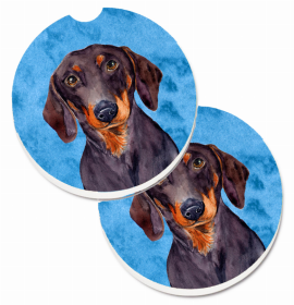 Dachshund #2 Car Cup Holder Car Coasters (Set of 2)