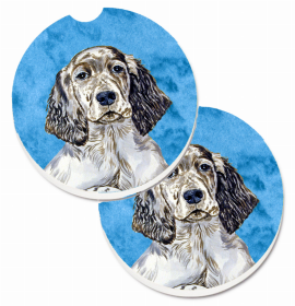 English Setter Car Cup Holder Car Coasters (Set of 2)