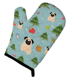 Pug - Fawn Christmas Dog Oven Mitt