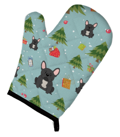 French Bulldog - Black 1 Christmas Dog Oven Mitt