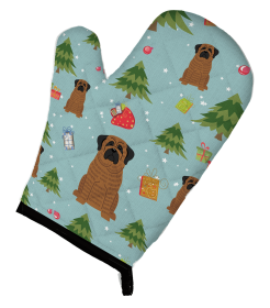 Mastiff - Brindle Christmas Dog Oven Mitt