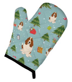 Basset Hound 1 Christmas Dog Oven Mitt