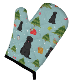 Black Russian Terrier Christmas Dog Oven Mitt