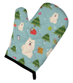 Samoyed 1 Christmas Dog Oven Mitt