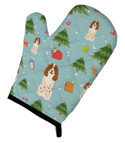 Russian Spaniel Christmas Dog Oven Mitt