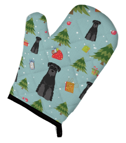 Schnauzer - Standard - Black Christmas Dog Oven Mitt