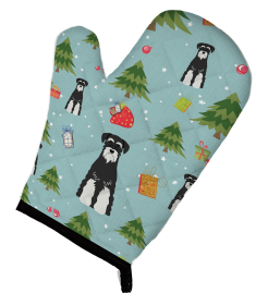 Schnauzer - Standard - Salt and Pepper Christmas Dog Oven Mitt