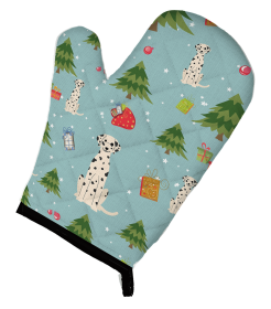 Dalmatian 1 Christmas Dog Oven Mitt