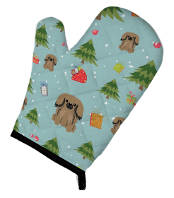 Pekingese - Tan Christmas Dog Oven Mitt