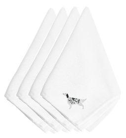 English Setter Embroidered Napkins Set of 4