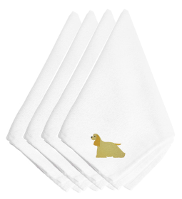 Cocker Spaniel 1 Embroidered Napkins Set of 4