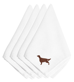 Irish Setter 1 Embroidered Napkins Set of 4