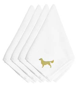 Golden Retriever 1 Embroidered Napkins Set of 4