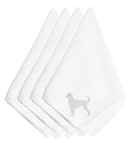 Afghan Hound Embroidered Napkins Set of 4