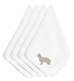 Pyrenean Shepherd Embroidered Napkins Set of 4