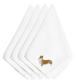 Corgi 1 Embroidered Napkins Set of 4