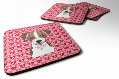 Jack Russell Terrier 3 Art Foam Coaster