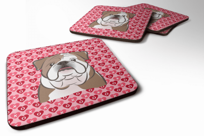 Bulldog Art Foam Coaster