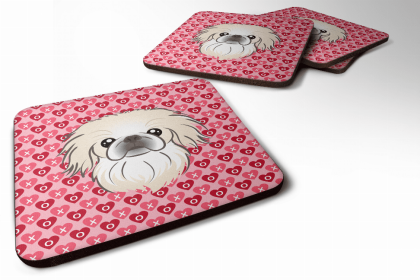 Pekingese Art Foam Coaster