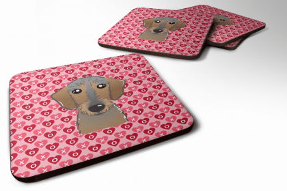 Dachshund - Wirehaired Art Foam Coaster