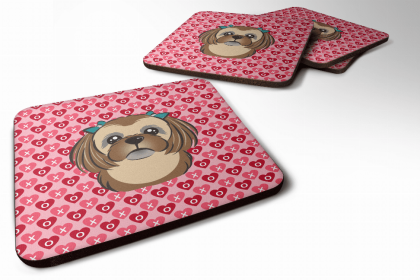 Shih Tzu 6 Art Foam Coaster