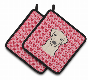 Labrador Retriever XOXO Pair of Potholders