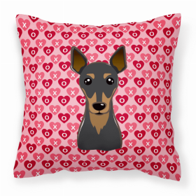 Min Pin XOXO Hearts Fabric Decorative Pillow