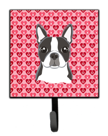 Boston Terrier Heart Leash or Key Holder