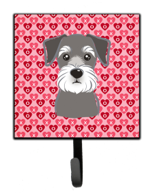 Schnauzer Heart Leash or Key Holder