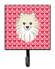 Pomeranian Heart Leash or Key Holder