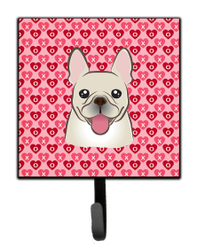 French Bulldog Style #2 Heart Leash or Key Holder